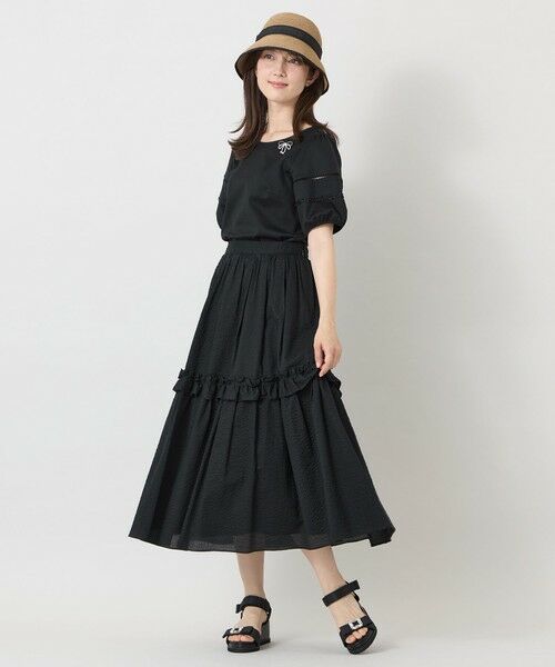 TO BE CHIC (大きいサイズ) / トゥー ビー シック (オオキイサイズ) その他トップス | 【L】ハイゲージポンチ レーススリーブトップス | 詳細2