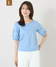TO BE CHIC (大きいサイズ) / トゥー ビー シック (オオキイサイズ) その他トップス | 【L】ハイゲージポンチ レーススリーブトップス