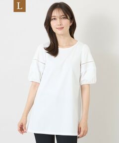 TO BE CHIC (大きいサイズ) / トゥー ビー シック (オオキイサイズ) その他トップス | 【L】ハイゲージポンチ レーススリーブチュニック