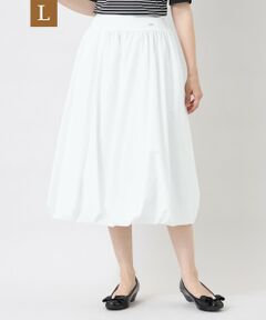 TO BE CHIC (大きいサイズ) / トゥー ビー シック (オオキイサイズ) ロング・マキシ丈スカート | 【L】タフタ バルーンシルエットスカート