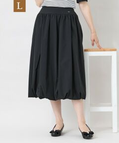 TO BE CHIC (大きいサイズ) / トゥー ビー シック (オオキイサイズ) ロング・マキシ丈スカート | 【L】タフタ バルーンシルエットスカート