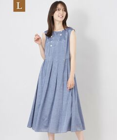 TO BE CHIC (大きいサイズ) / トゥー ビー シック (オオキイサイズ) ロング・マキシ丈ワンピース | 【L】エアリーローンドレープワンピース