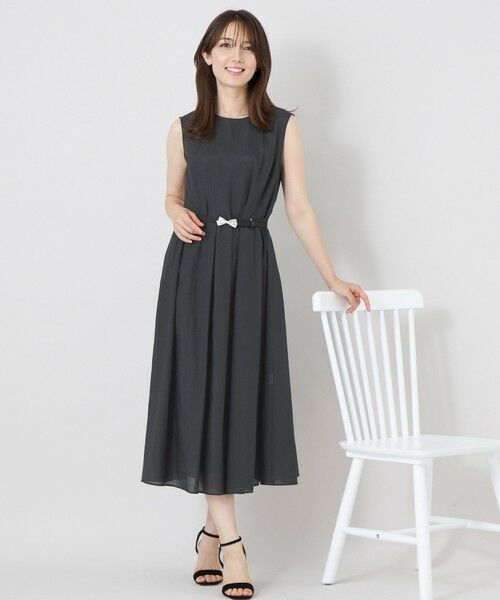 TO BE CHIC (大きいサイズ) / トゥー ビー シック (オオキイサイズ) ロング・マキシ丈ワンピース | 【L】エアリーローンドレープワンピース | 詳細2