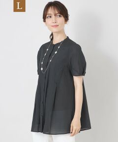 TO BE CHIC (大きいサイズ) / トゥー ビー シック (オオキイサイズ) その他トップス | 【L】エアリーローンチュニックブラウス
