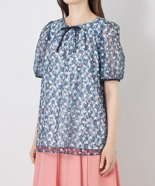 TO BE CHIC (大きいサイズ) / トゥー ビー シック (オオキイサイズ) その他トップス | 【L】ラッセルドットプリント　ギャザーブラウス | 詳細3