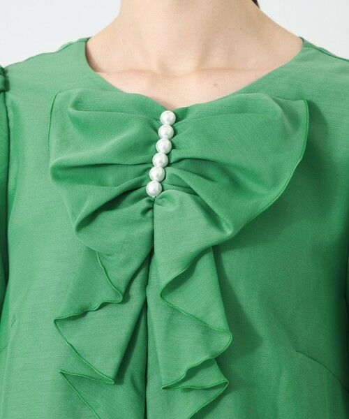 TO BE CHIC (大きいサイズ) / トゥー ビー シック (オオキイサイズ) その他トップス | 【L】パールアクセント タックフリルブラウス | 詳細7
