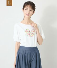 TO BE CHIC (大きいサイズ) / トゥー ビー シック (オオキイサイズ) その他トップス | 【L】ブロッサムハートグラフィック プルオーバー