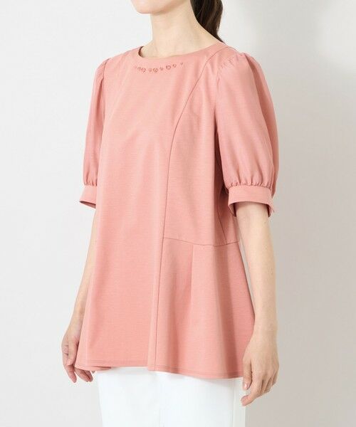 TO BE CHIC (大きいサイズ) / トゥー ビー シック (オオキイサイズ) その他トップス | 【L】フロントビジュー カットソーチュニック | 詳細5