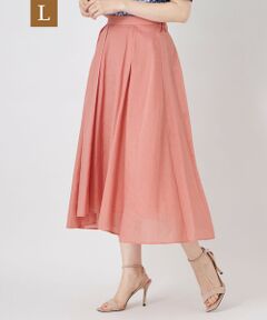 TO BE CHIC (大きいサイズ) / トゥー ビー シック (オオキイサイズ) ロング・マキシ丈スカート | 【L】エアリーローンタックスカート