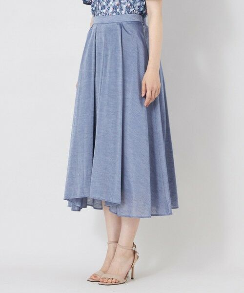 TO BE CHIC (大きいサイズ) / トゥー ビー シック (オオキイサイズ) ロング・マキシ丈スカート | 【L】エアリーローンタックスカート | 詳細5