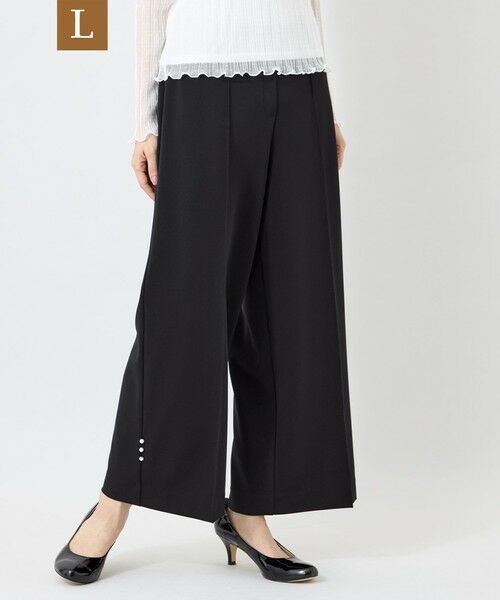 TO BE CHIC (大きいサイズ) / トゥー ビー シック (オオキイサイズ) その他パンツ | 【L】マットダンボール ワイドパンツ（ブラック）