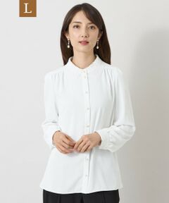 TO BE CHIC (大きいサイズ) / トゥー ビー シック (オオキイサイズ) その他トップス | 【L】ミネラルテックス レースカラーブラウス