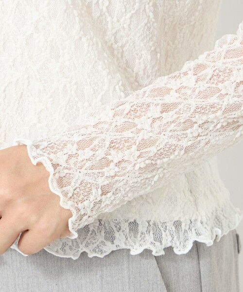 TO BE CHIC (大きいサイズ) / トゥー ビー シック (オオキイサイズ) その他トップス | 【L】ストレッチレース ハイネックプルオーバー | 詳細7