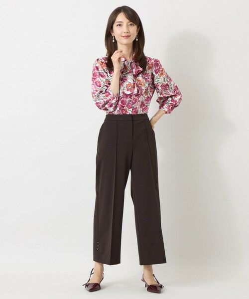TO BE CHIC (大きいサイズ) / トゥー ビー シック (オオキイサイズ) その他パンツ | 【L】ウールライクストレッチ ワイドパンツ | 詳細4