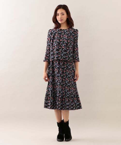 セール ウォッシャブル フラワープリントドレス ロング マキシ丈ワンピース To Be Chic トゥー ビー シック ファッション通販 タカシマヤファッションスクエア