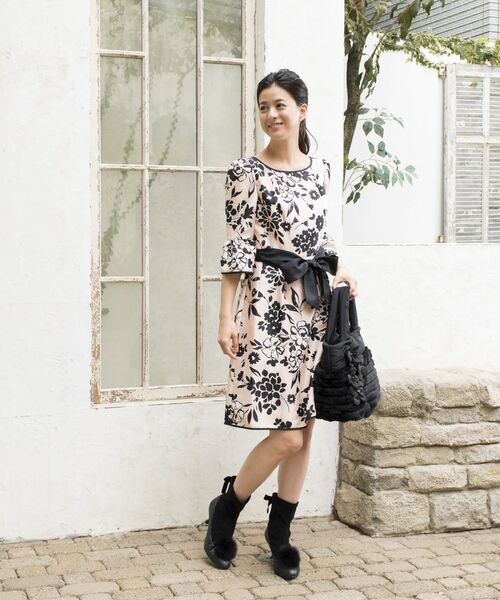 セール ウォッシャブル フラワーシャンタンプリントドレス ロング マキシ丈ワンピース To Be Chic トゥー ビー シック ファッション通販 タカシマヤファッションスクエア