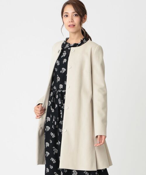 TO BE CHIC 新品 ウールアンゴラシャギーコート 貴重38-