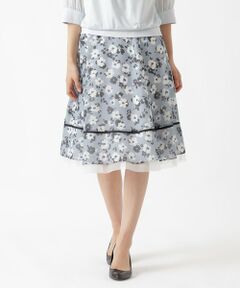 TO BE CHIC / トゥー ビー シック ロング・マキシ丈スカート | フラワープリント スカート