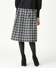 TO BE CHIC / トゥー ビー シック ロング・マキシ丈スカート | ハウンドトゥースジャカード スカート