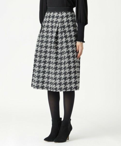 TO BE CHIC / トゥー ビー シック ロング・マキシ丈スカート | ハウンドトゥースジャカード スカート | 詳細3