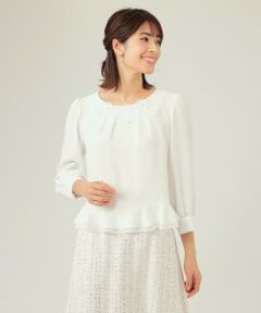 TO BE CHIC / トゥー ビー シック シャツ・ブラウス | バックサテンジョーゼット ブラウス