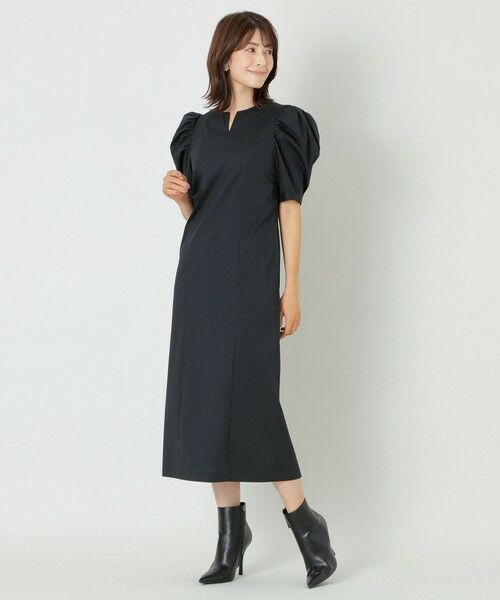 TO BE CHIC / トゥー ビー シック ロング・マキシ丈ワンピース | 【WEB限定】【Shiina Yamamotoコラボ】ブロードストレッチ　ワンピース | 詳細1