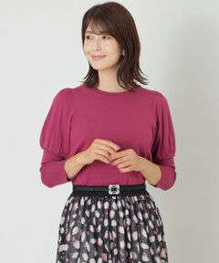 【サイトリニューアル記念】【WEB限定カラー】レーヨンポリエステル　パフスリーブニット