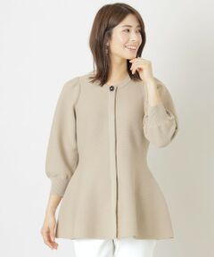 TO BE CHIC / トゥー ビー シック ブルゾン | ポリエステルヤーンチュニック ニットカーディガン