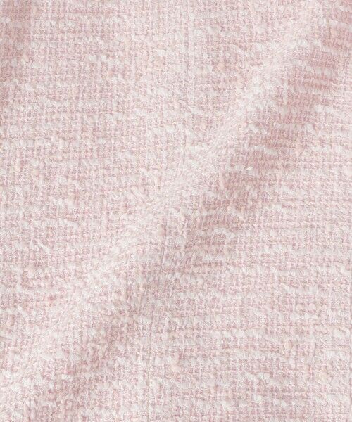 TO BE CHIC / トゥー ビー シック ノーカラージャケット | ライトカラーツイード ショートジャケット | 詳細9