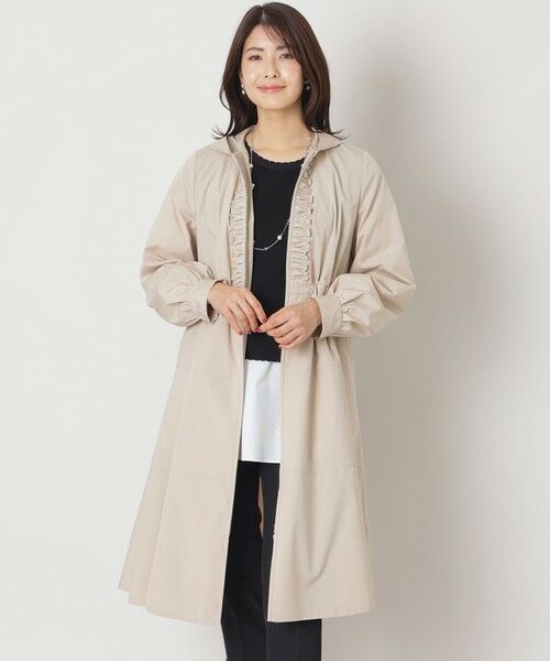 TO BE CHIC/トゥー ビー シック フーデッドティアード コート ベージュ1 38 TO BE CHIC/トゥー ビー シック フーデッドティアード コート ベージュ1 38