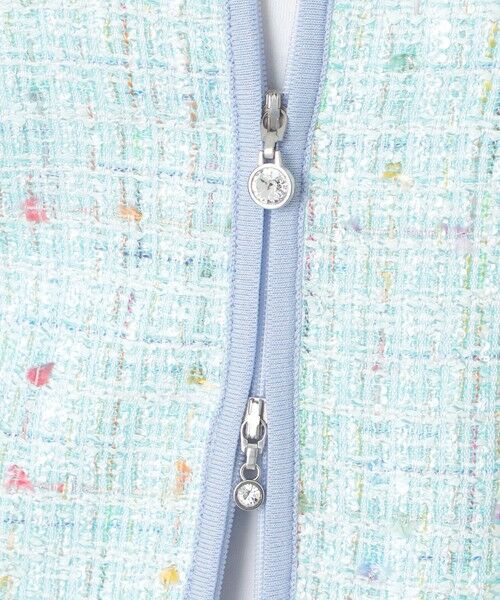 TO BE CHIC / トゥー ビー シック ブルゾン | レインボーツイードコンビ ニットブルゾン | 詳細7