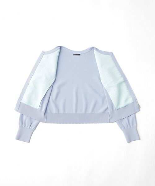 TO BE CHIC / トゥー ビー シック ブルゾン | レインボーツイードコンビ ニットブルゾン | 詳細8