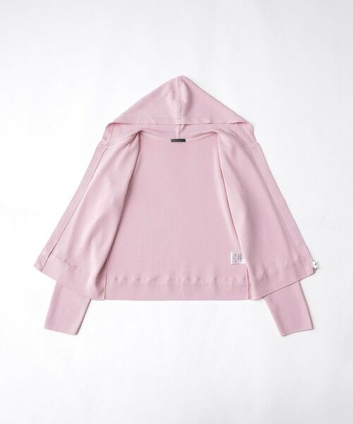 TO BE CHIC / トゥー ビー シック ブルゾン | レーヨンナイロン フリルフーディー ニット | 詳細11