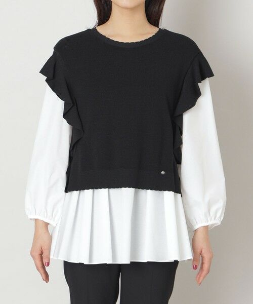 TO BE CHIC / トゥー ビー シック ニット・セーター | タイプライターブラウスレイヤー ニット | 詳細4