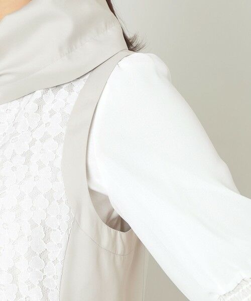 TO BE CHIC / トゥー ビー シック ノーカラージャケット | ハイカウントタフタ マルチWAY ジレ | 詳細10