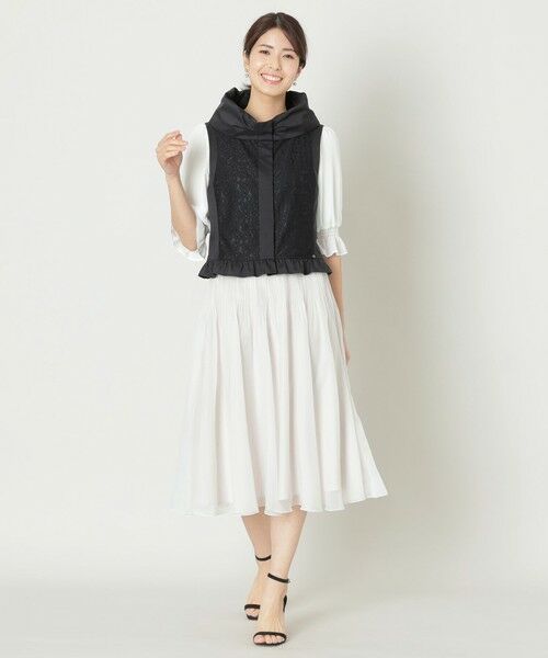 TO BE CHIC / トゥー ビー シック ノーカラージャケット | ハイカウントタフタ マルチWAY ジレ | 詳細2