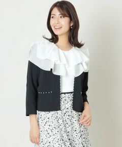 TO BE CHIC / トゥー ビー シック ブルゾン | パールニット カーディガン