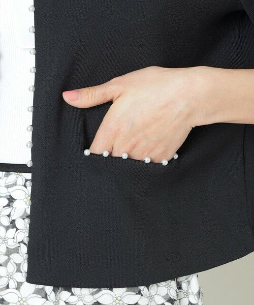 TO BE CHIC / トゥー ビー シック ブルゾン | パールニット カーディガン | 詳細8