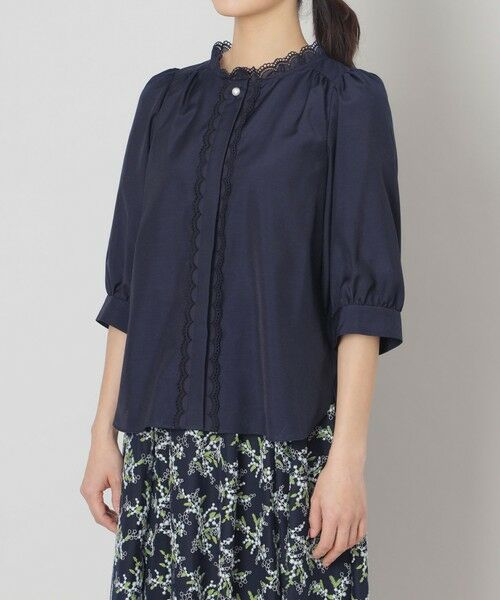 TO BE CHIC / トゥー ビー シック シャツ・ブラウス | ブライトクロス アイレットレースブラウス | 詳細4