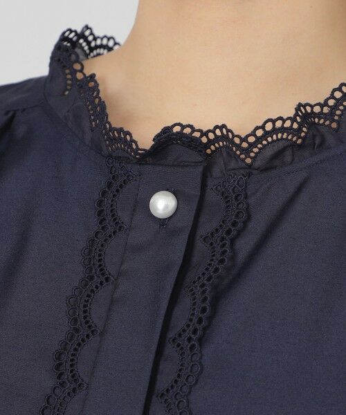TO BE CHIC / トゥー ビー シック シャツ・ブラウス | ブライトクロス アイレットレースブラウス | 詳細6