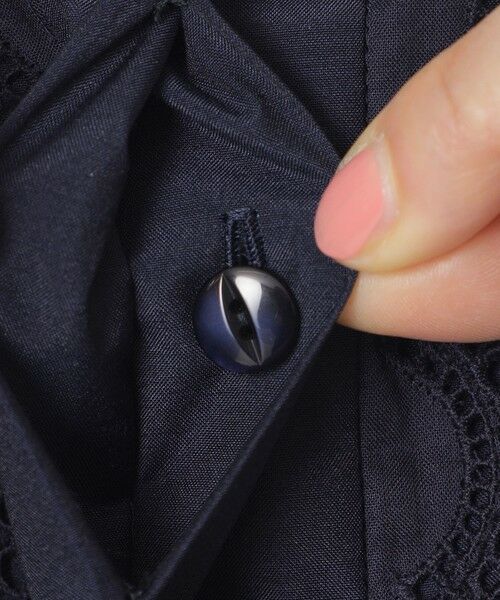 TO BE CHIC / トゥー ビー シック シャツ・ブラウス | ブライトクロス アイレットレースブラウス | 詳細9