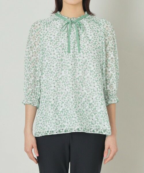 TO BE CHIC / トゥー ビー シック シャツ・ブラウス | ジャスミンプリントリボン ブラウス | 詳細3