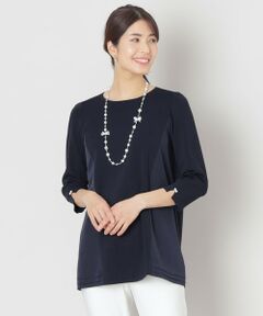 美品　大きいサイズⅤ トゥービーシック　ビジュー半袖ニットプルオーバー TO BE CHIC / トゥー ビー シック （レディース） ニット