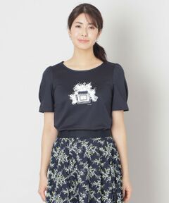 TO BE CHIC / トゥー ビー シック カットソー | ミモザパフュームモチーフ カットソー