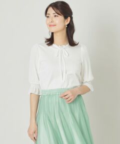 シフォンコンビギャザー カットソー