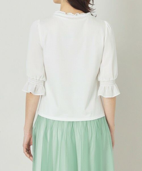 TO BE CHIC / トゥー ビー シック カットソー | シフォンコンビギャザー カットソー | 詳細6