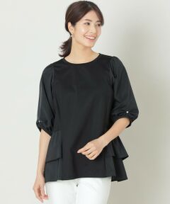 TO BE CHIC / トゥー ビー シック カットソー | タフタコンビティアード チュニック