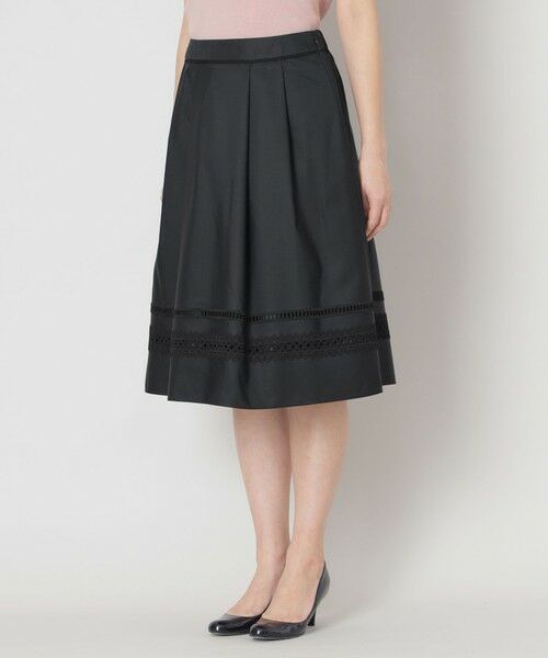 TO BE CHIC / トゥー ビー シック ロング・マキシ丈スカート | ヘムボーダーレース スカート | 詳細3