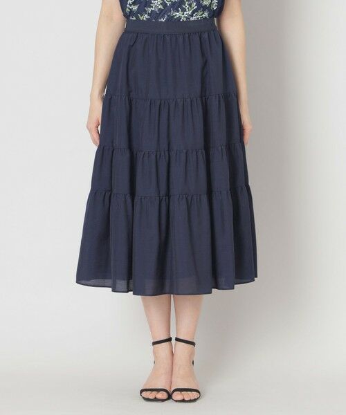 TO BE CHIC / トゥー ビー シック ロング・マキシ丈スカート | ブライトクロス ティアードスカート | 詳細3