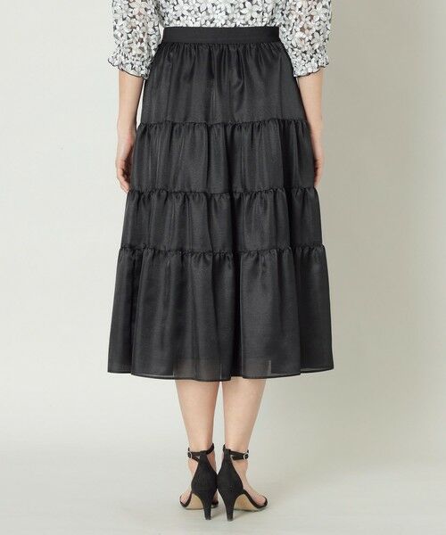 TO BE CHIC / トゥー ビー シック ロング・マキシ丈スカート | ブライトサテンティアード スカート | 詳細5